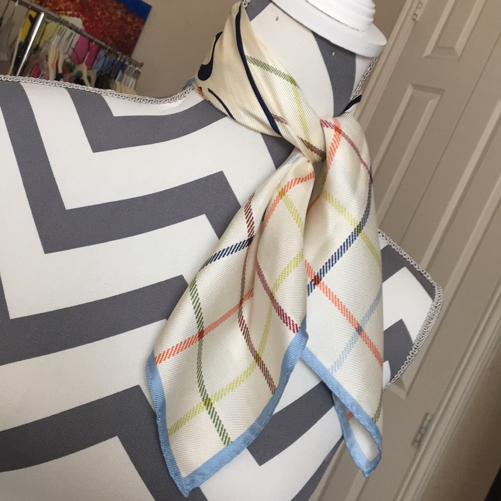 NWOT Coach Tattersall Silk Scarf - Picture 4 of 5